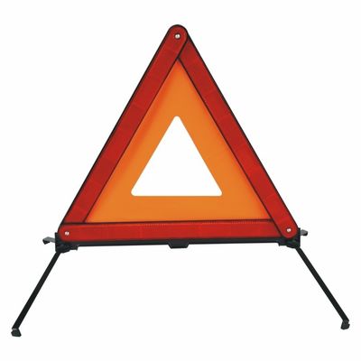 PMMA+ABS High Visibility Red Portable Road Hazard Triangle voor vrachtwagens